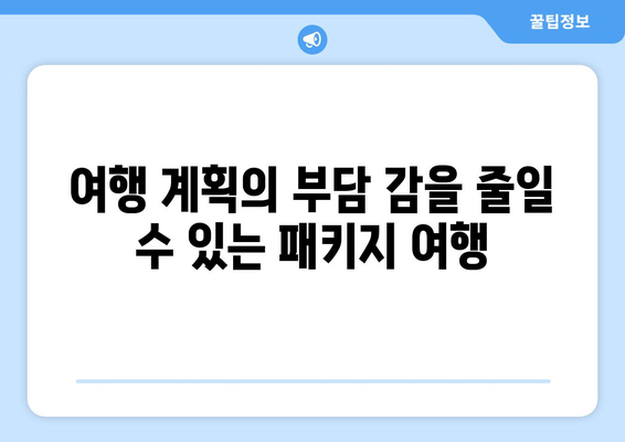 여행 패키지와 현지 투어: 두 가지의 장점